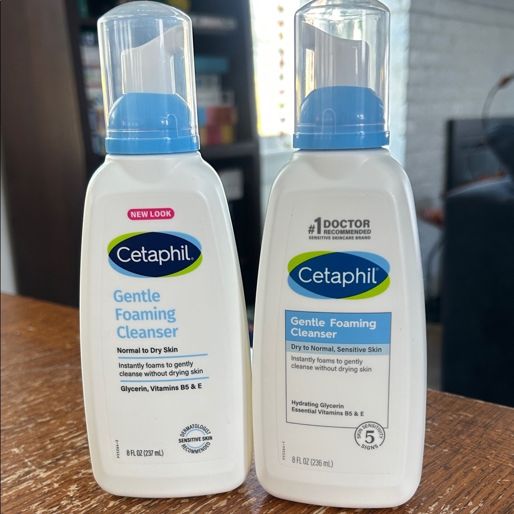 2 Cetaphil Gentle Foaming Cleansers 8oz - New Unopened